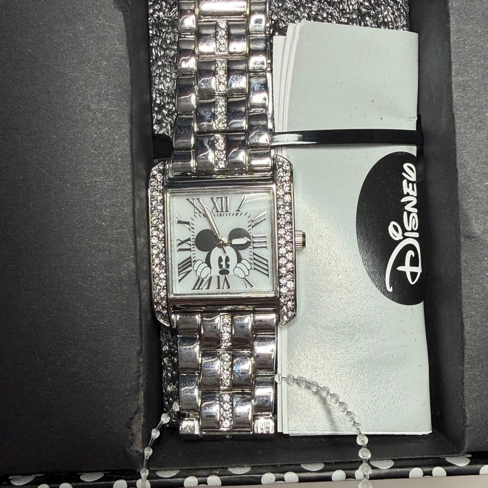 Disney Black and Silver‎ Mickey Mouse Watch